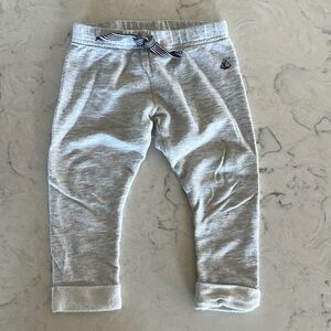 Petit Bateau Baby Sweatpants - Gray - Size 12M